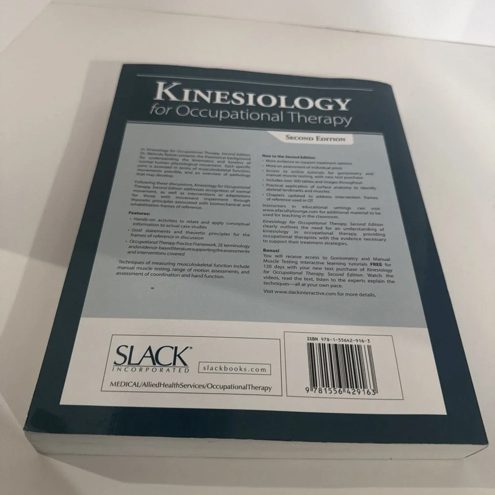 Kinesiology‎ for Occupational Therapy - Paperback, by Rybski Melinda - LIKE NEW